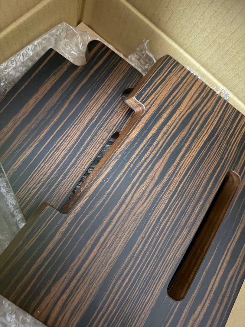 TheArth 黒しま美 六角テーブル 艶消