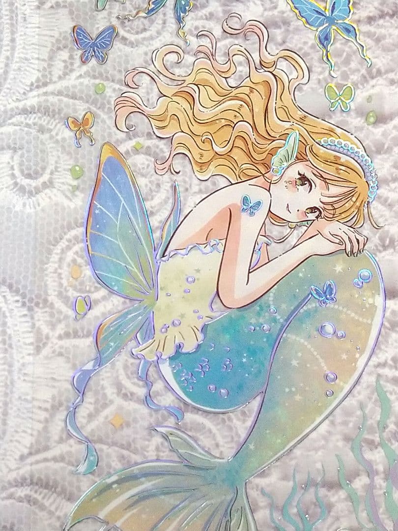 ✩SALE✩J345＃海洋之泪(镭射银)当季限定切り売り海外人物マステ女の子