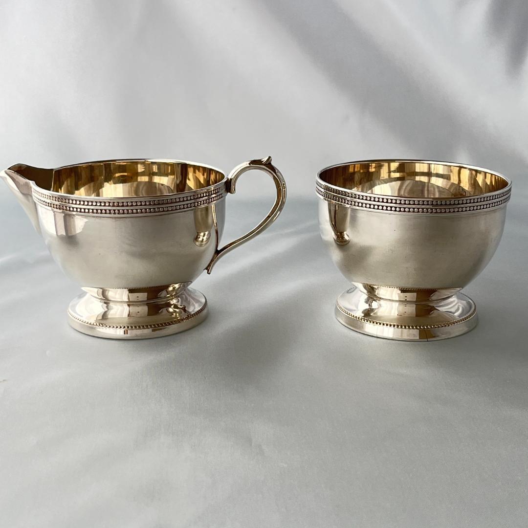 【英国】 ティーサービス 4点 【シルバープレート】