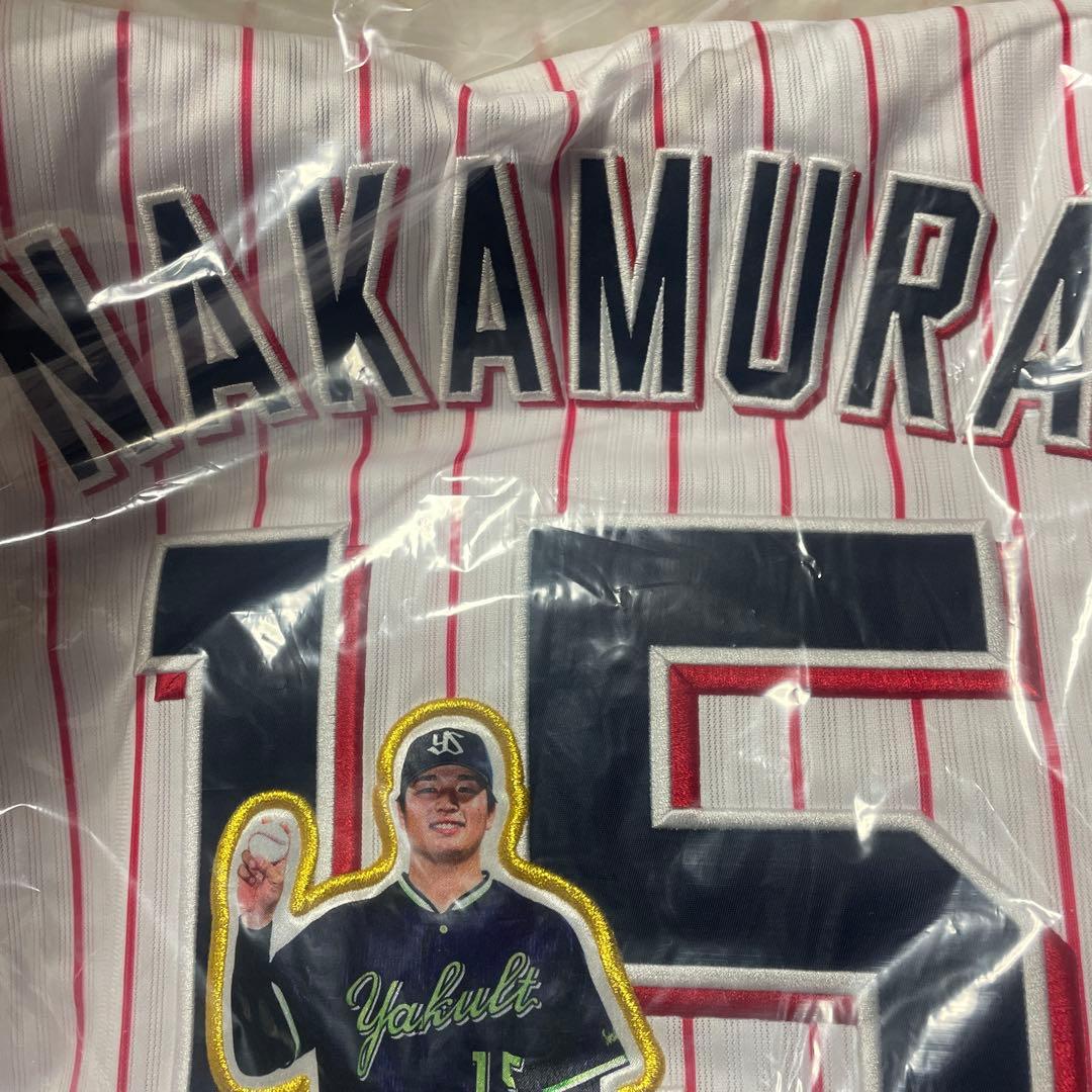 ヤクルト スワローズ 中村優斗プロ初勝利 記念 ユニフォーム Lサイズ