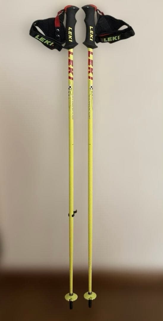 LEKI スキーポール EUROCUP トリガーストラップ付　実測110cm