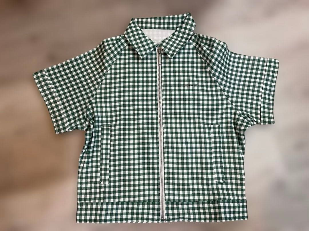 リエンダゴルフ　ギンガムチェック　ブルゾンMサイズ新品