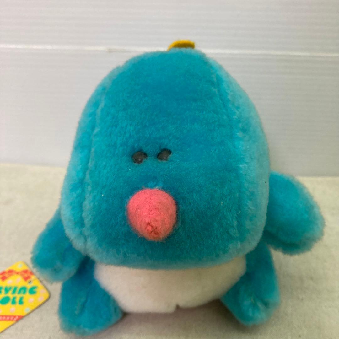 【激レア★タグ付き】サンリオ　SANRIO　恐竜　ぬいぐるみ　1984年製　希少