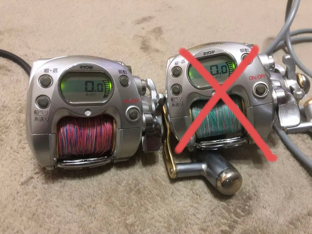 リョービ アドベンチャー 電動リールVS500AT-S 2台＋純正電源コード