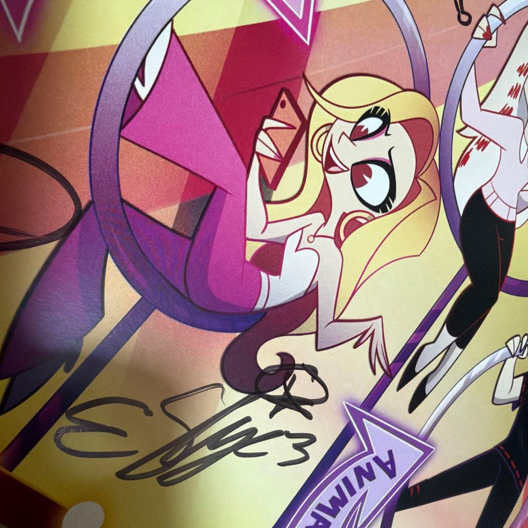 わ*ど様 ハズビンホテル ヘルヴァボス 作者 直筆サイン ポスター フィズ