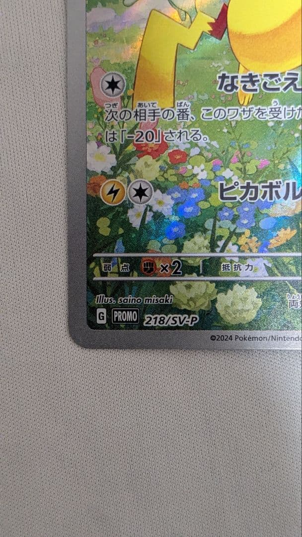 オークション確認用　夏がキタ　ピカチュウプロモ