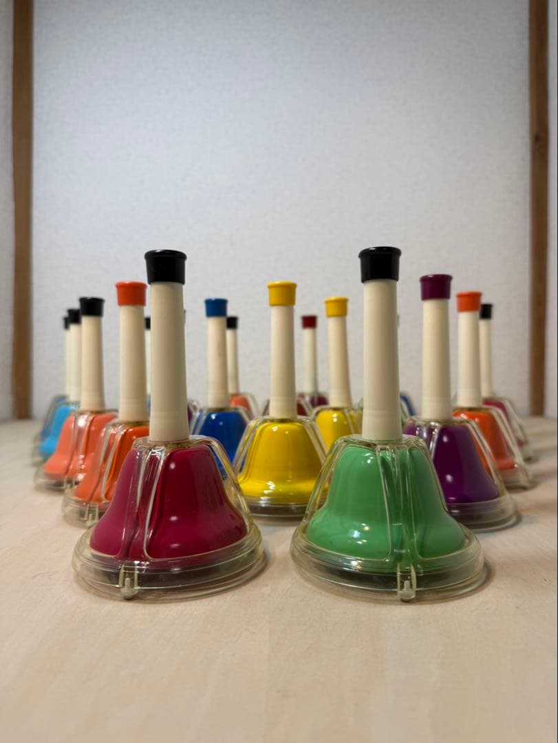 カラフルハンドベル 20個セット　ソフトケース付き