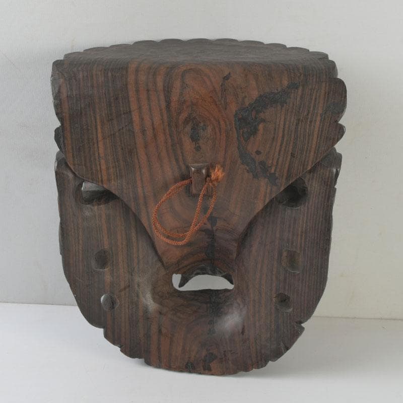 バリ島　インドネシア　木彫　ガルーダ　面　壁飾　C　8630