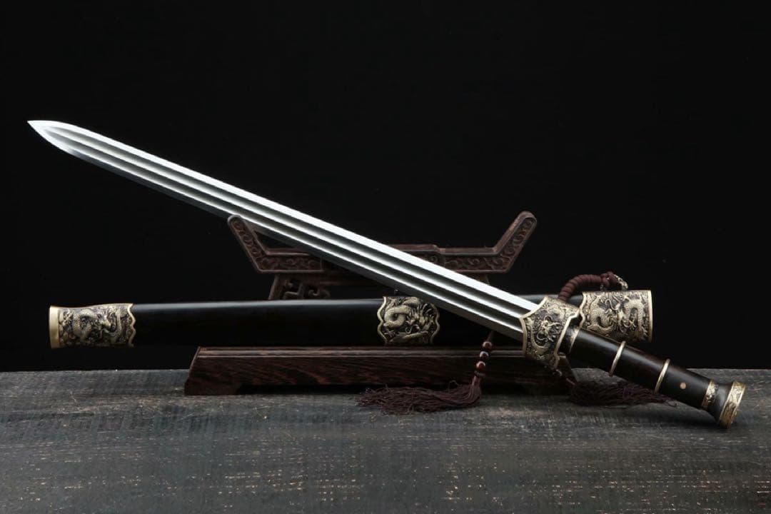 希少 最上級中華剣 漢龍越王剣 武具 舞踊刀 古兵器 漢剣