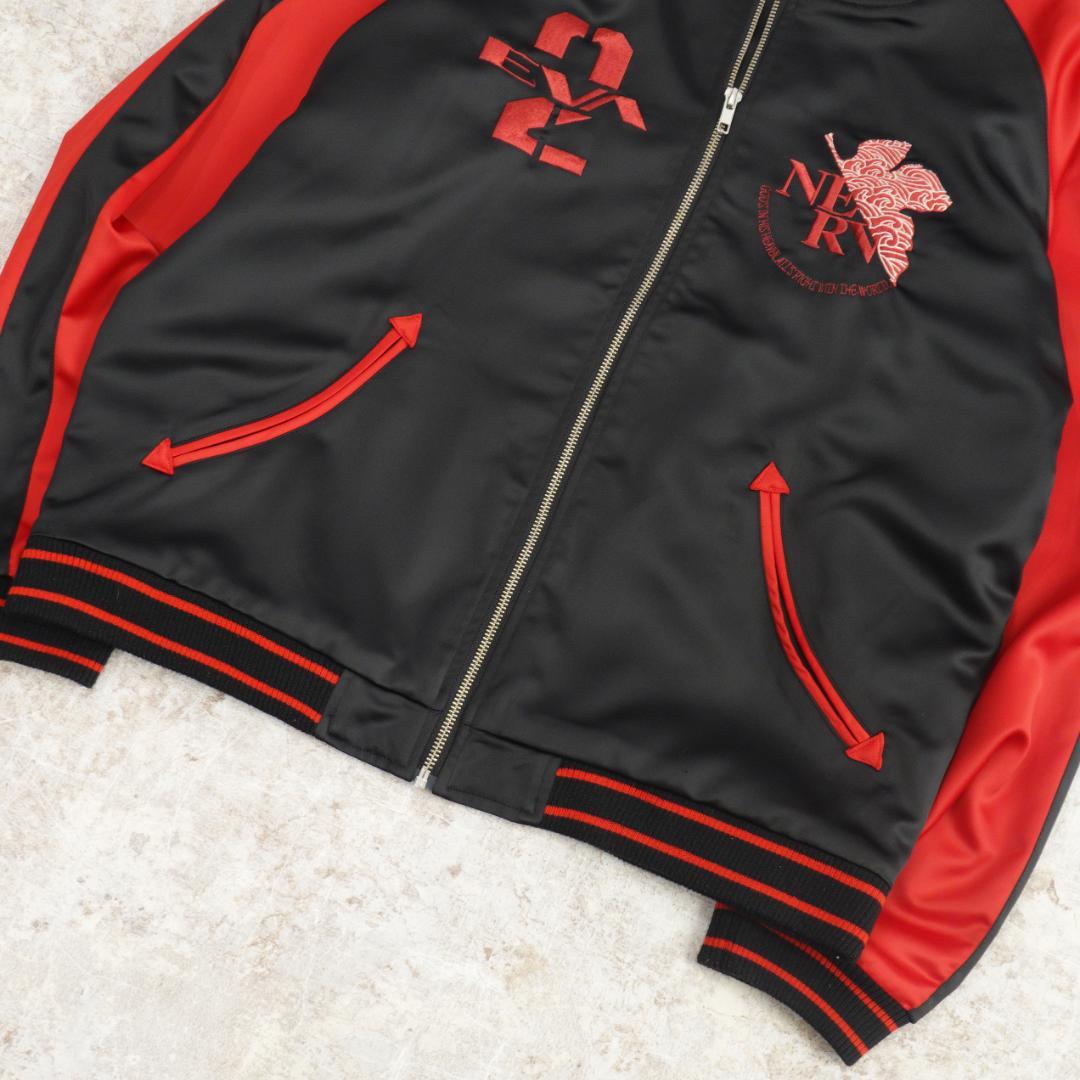 エヴァンゲリオン × NISHIKI ２号機 月下桜吹雪スカジャン XL レッド