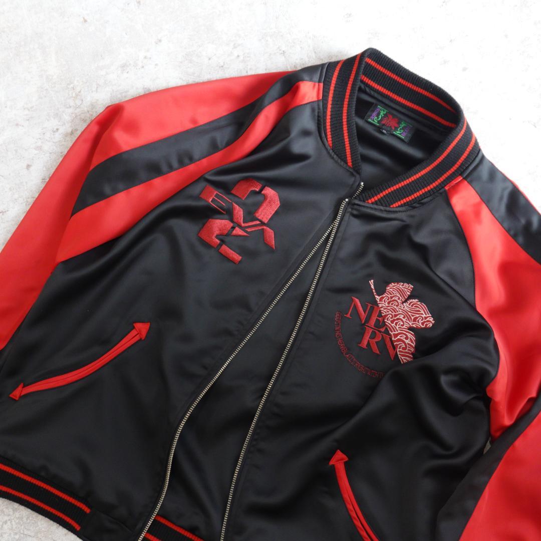 エヴァンゲリオン × NISHIKI ２号機 月下桜吹雪スカジャン XL レッド