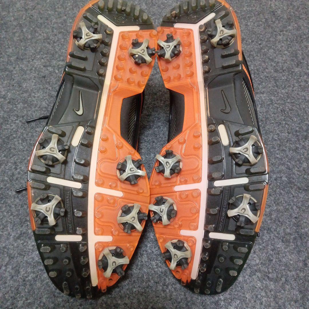 NIKE ゴルフシューズ ブラック/オレンジ 26センチ