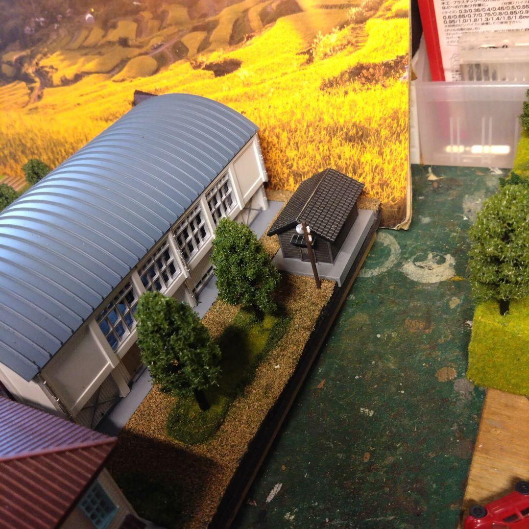 Nゲージ 小学校ミニジオラマ（自作）