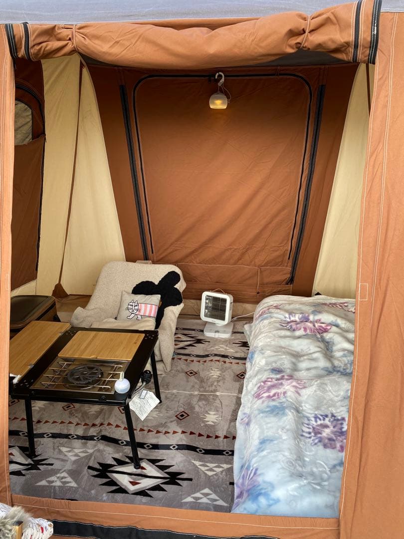 ホワイトダックプロタ4 スプリングバー式テント