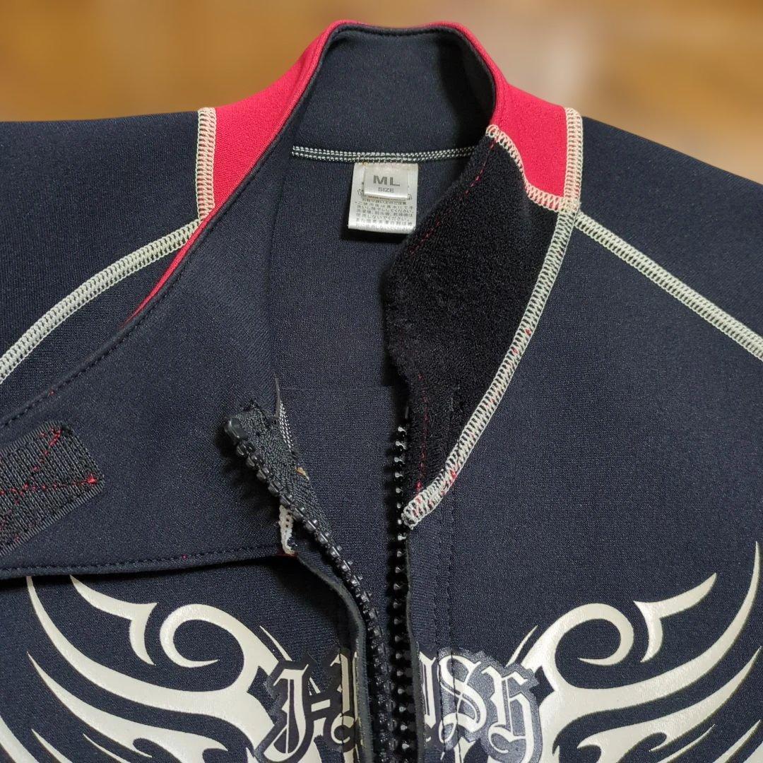 ウェットスーツ　ジパソン　ZIPATHONG　赤黒　メンズ　ジェットスキー用