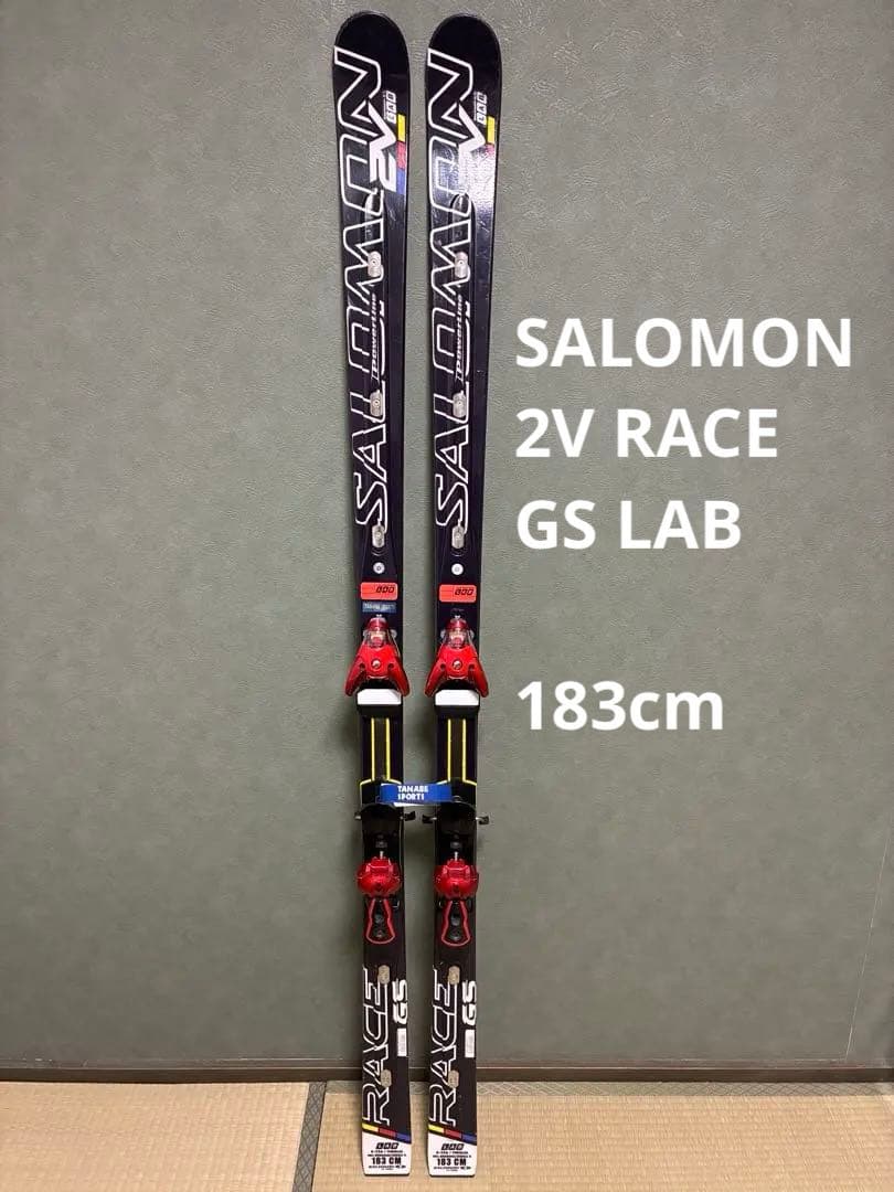 SALOMON スキー板 2V RACE GS LAB 183cm ビンディング