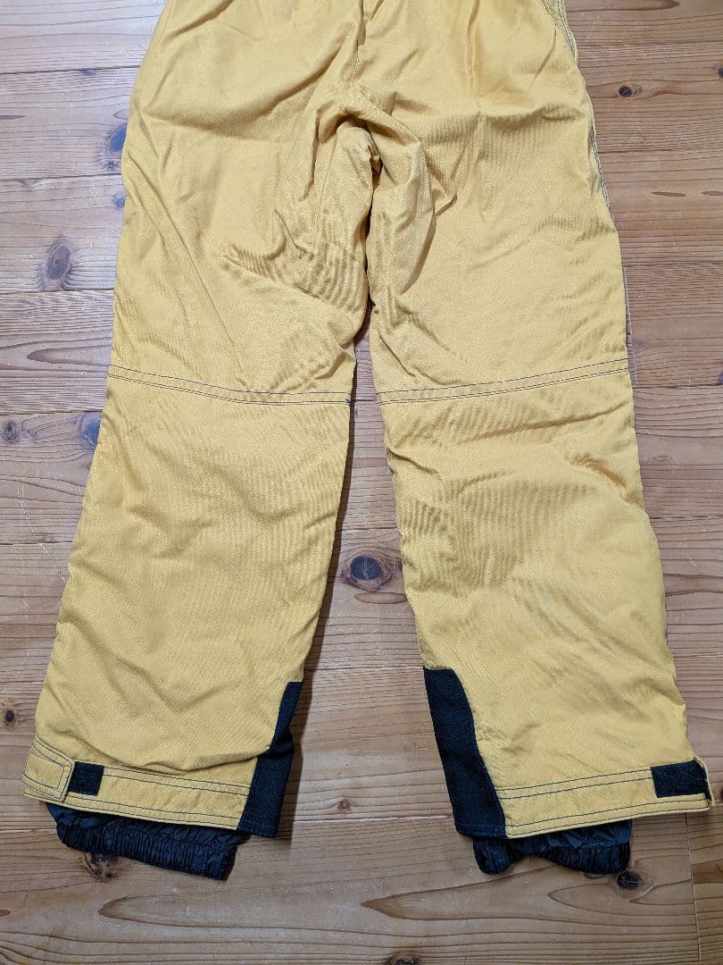 ellesse イエロー スキーウェア サスペンダー付き　エレッセ　男性