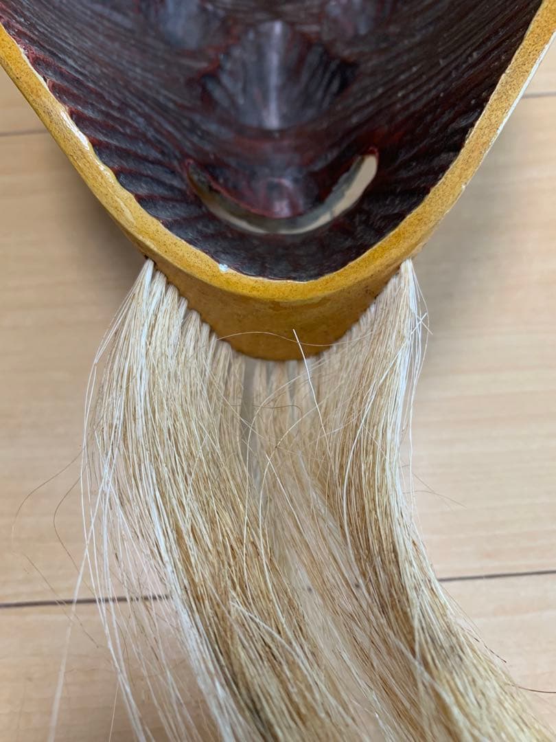 能面　木彫り　小牛尉