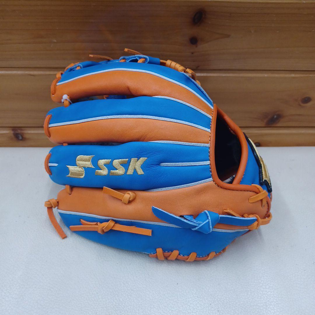 SSK限定　カノモデル　少年軟式グローブ 青/オレンジ