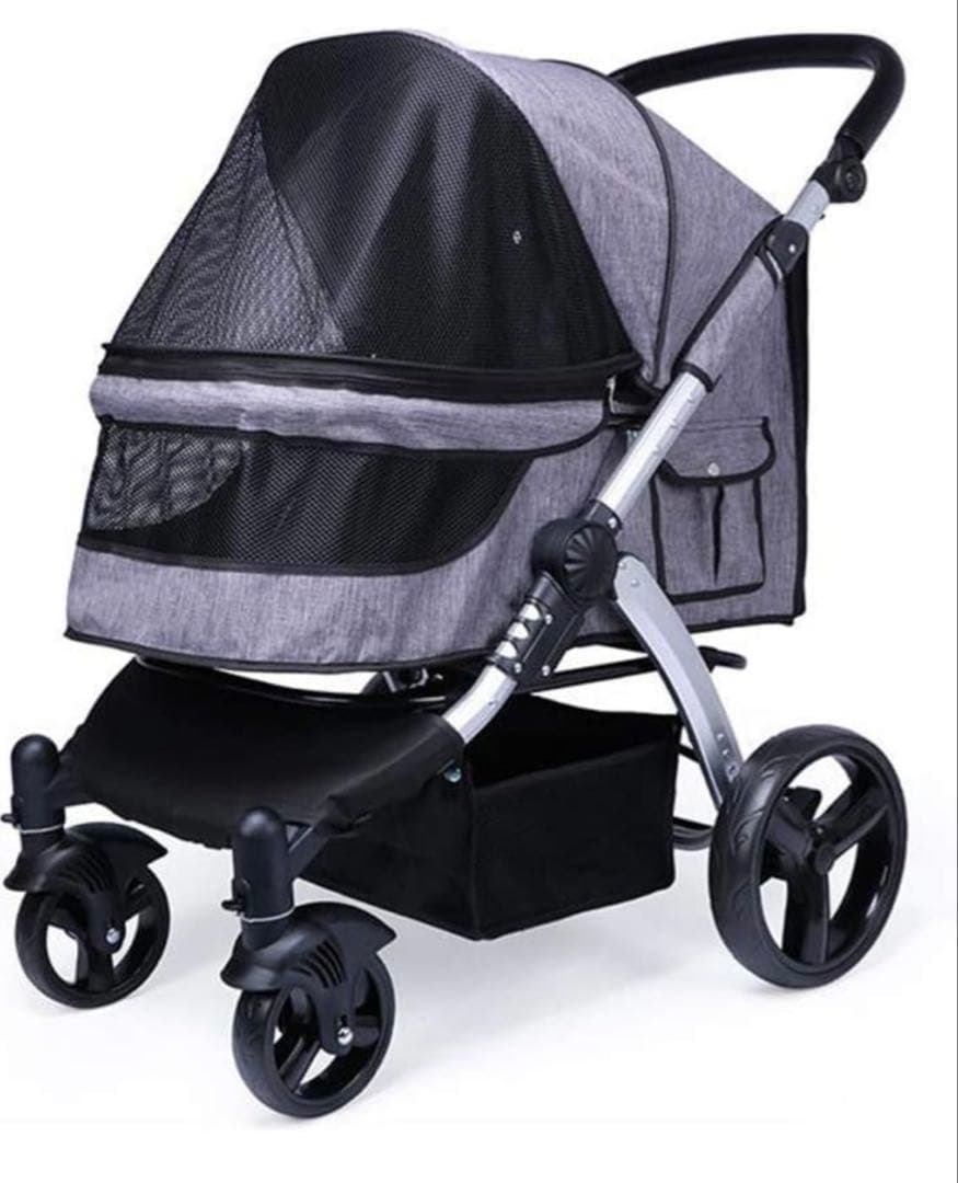 グレー メッシュ ペットカート　大型　30キロ