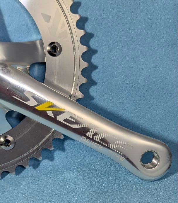 SKEACE スクエアテーパー ピストクランク 165mm 48T シルバー