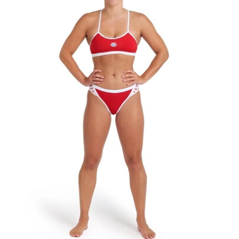 Arena 女性用 ビーチバレー ツーピース ビキニ ブルマ Red USA32