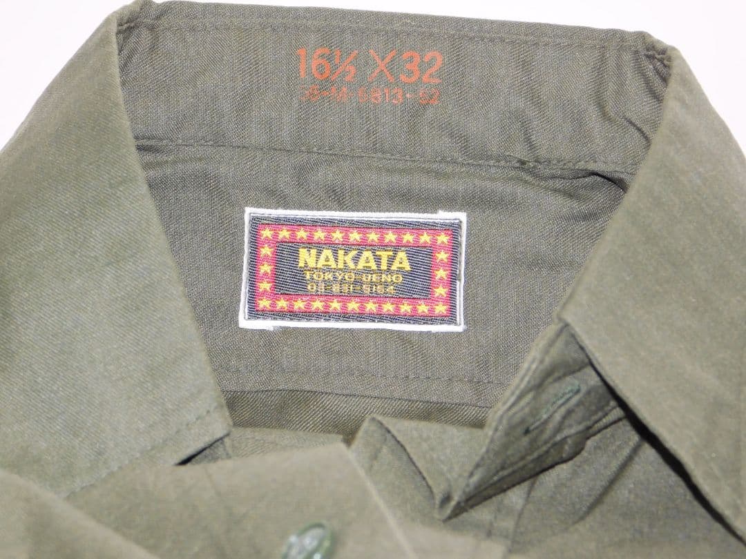 U.S. ARMY　オリーブドラブシャツ アメリカ陸軍　NAKATA　中田商店