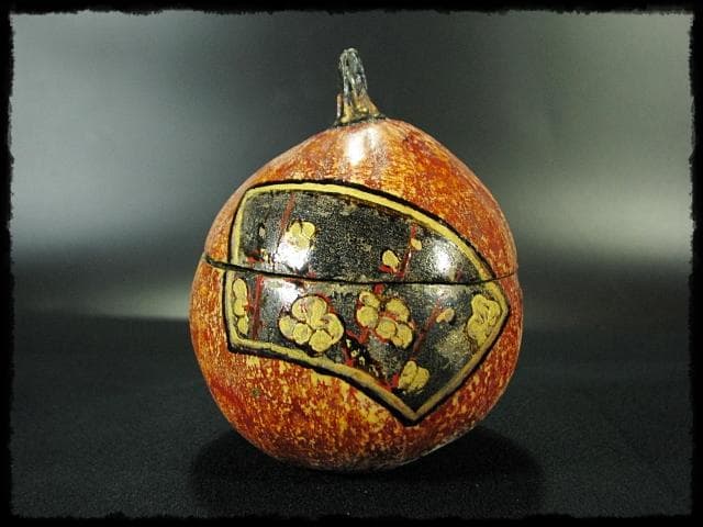 田中 篁秋 可忘茶 かぼちゃ 茶入 茶道具 e139