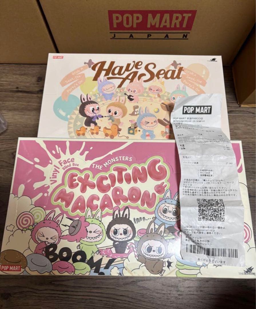 アイドル POPMART 2set LABUBU Have A Seat+MACARON