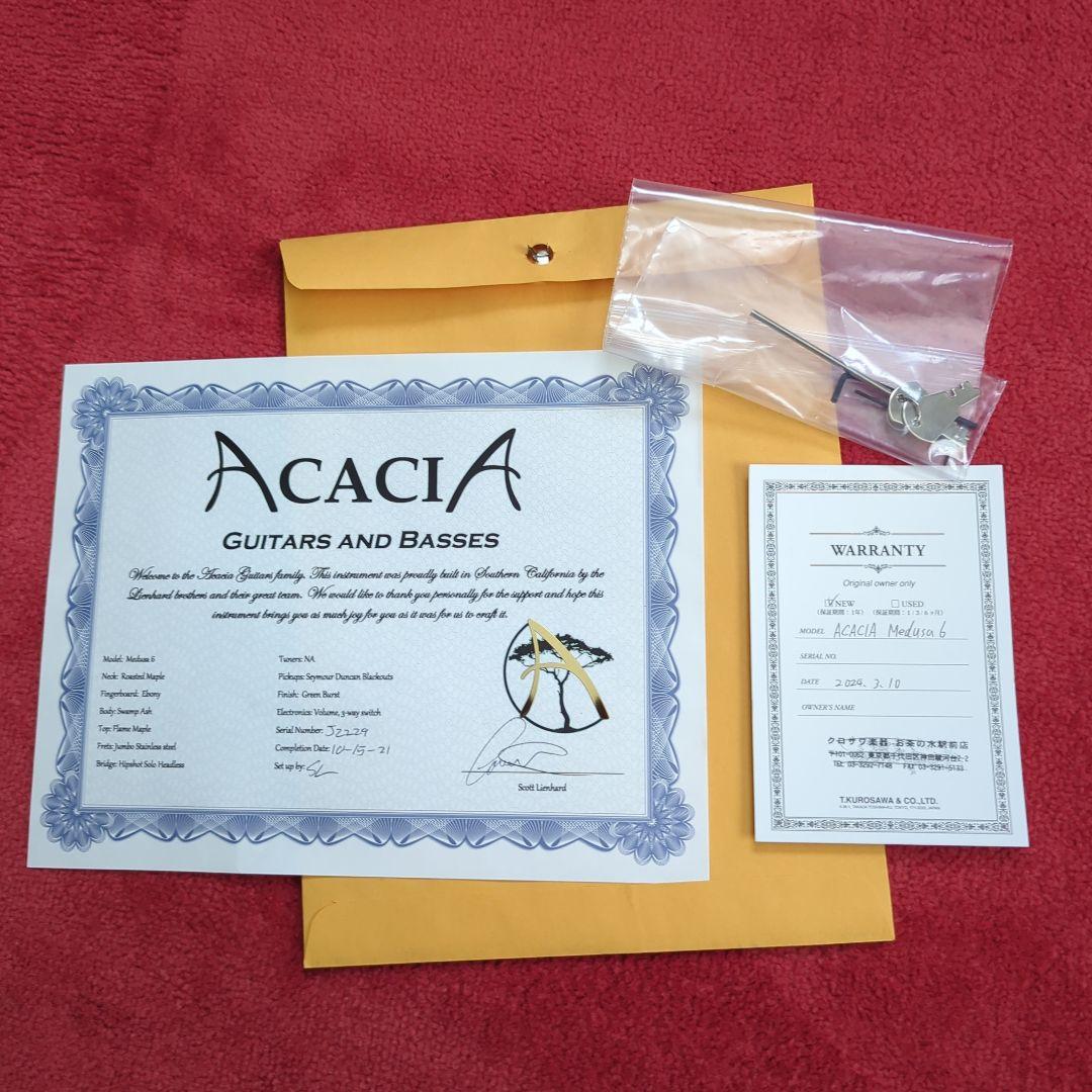 ACACIA GUITARS Medusa6 ヘッドレスギター 6弦