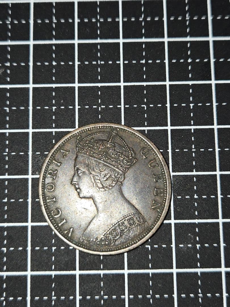 極美品 香港一仙 1セント 銅貨 1901年 ヴィクトリア 女王