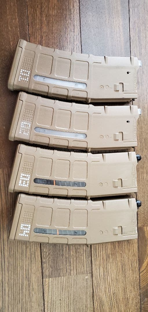 実物 MAGPUL PMAG Gen3 トレポン 加工品 4本セット FDE