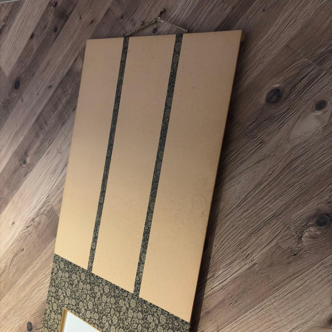 掛軸 陶磁画 応接間 玄関 茶室 書斎 装飾品 工芸品 置物 雀 鶉 梅 竹