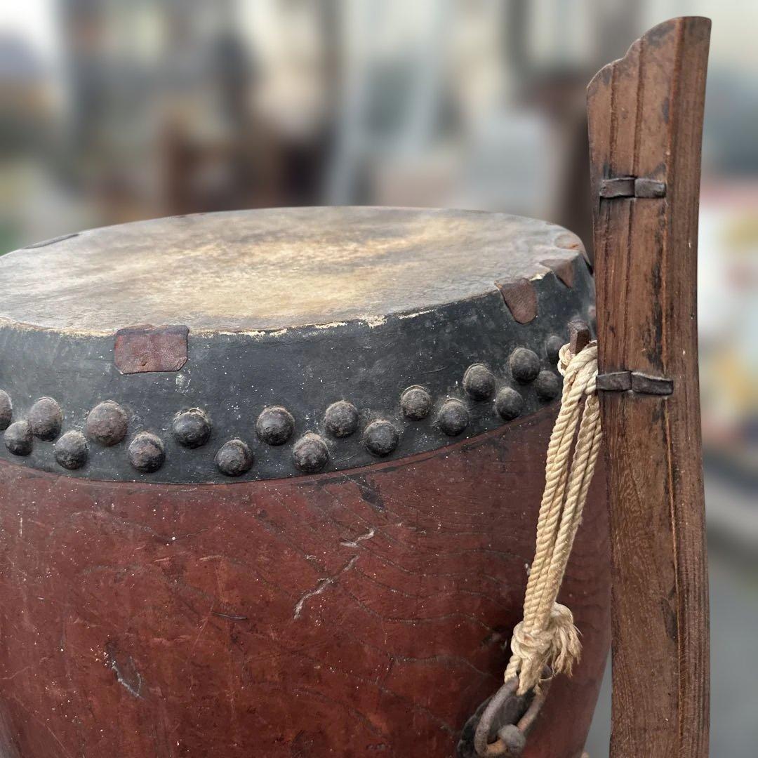 瞬間的お値下げ❣️和太鼓 木製 スタンド付き