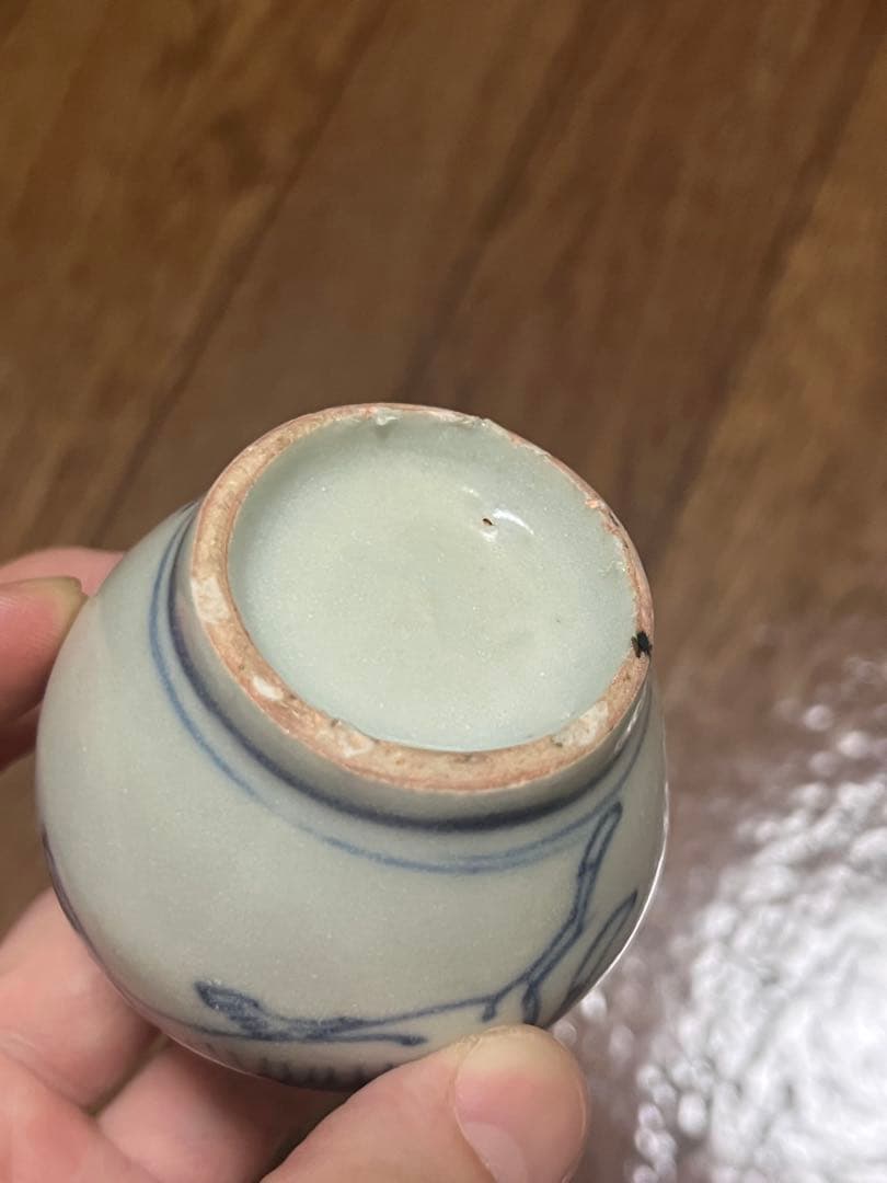 古染付　小壷　小壺　馬　干支　麒麟　香炉　初期伊万里　李朝　民藝　民芸　安南