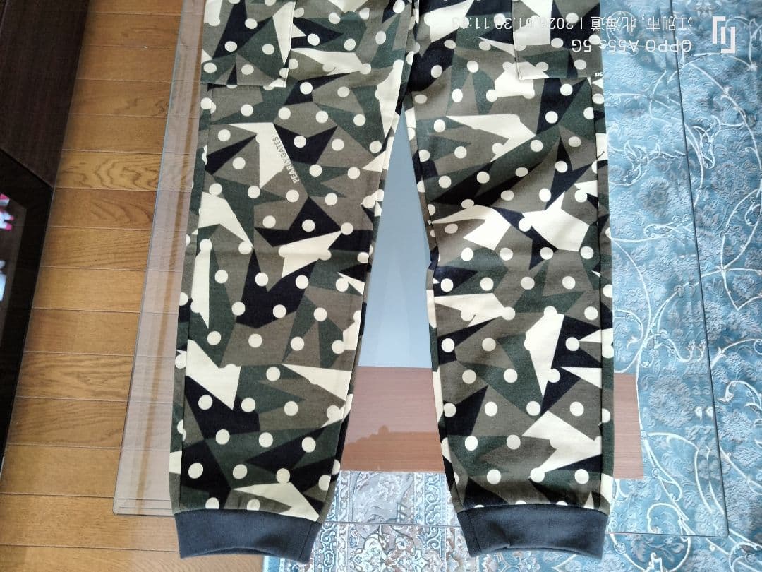 【新品・未使用タグ付き】PEARLY GATESラグウォーム カモドット柄パンツ