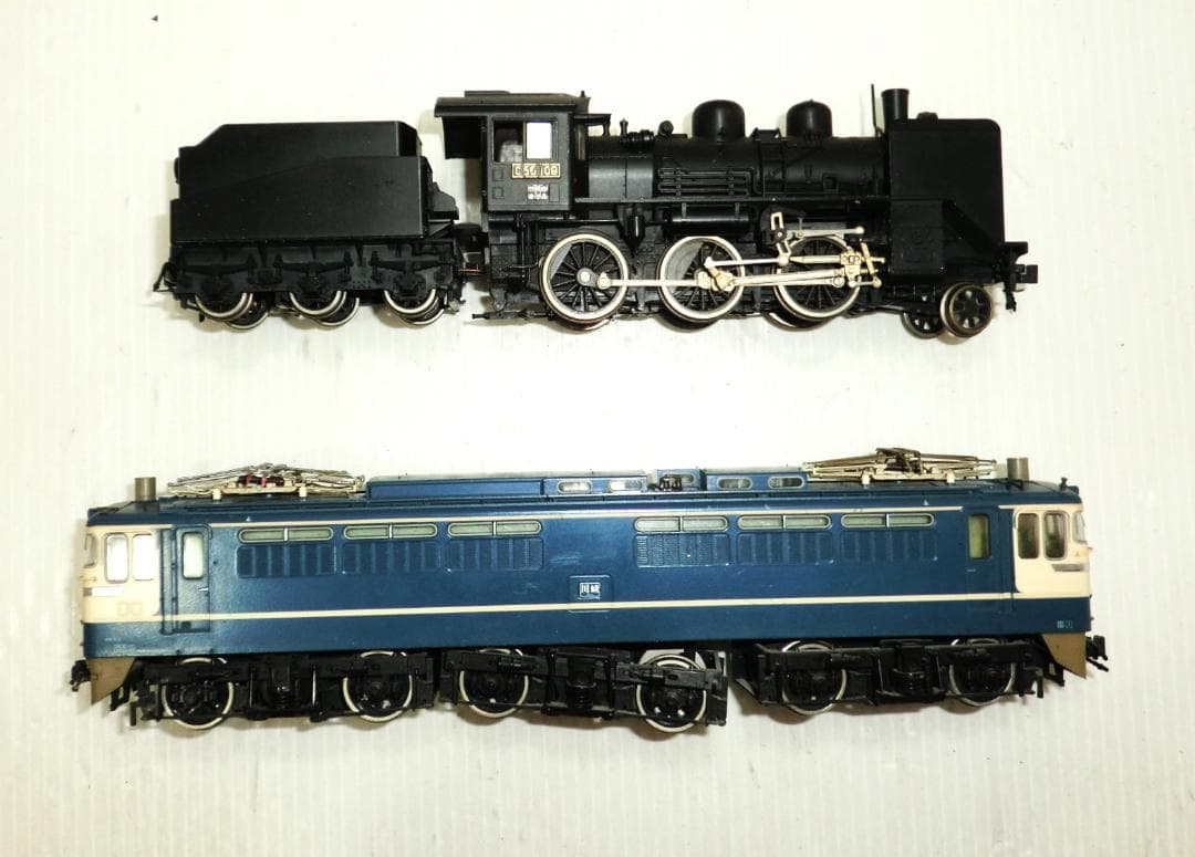 KATO C56形蒸気機関車とEF65形電気機関車 外観ジャンク