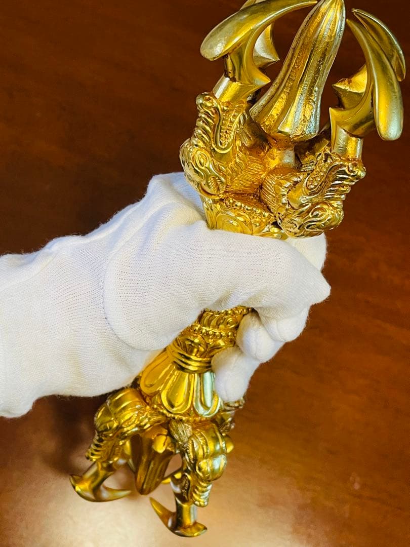 新品 未使用 法具 24金張 五鈷杵 ヴァジュラ 希少特大 サイズ約23㎝　29