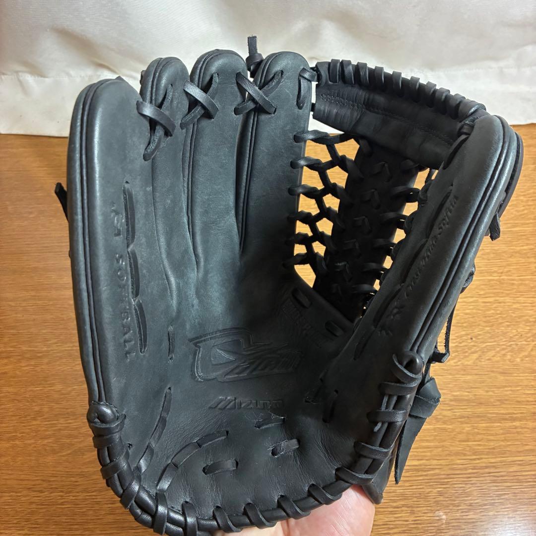 ミズノ ガチ 一般軟式 グローブ グラブ 左投げ 外野用 極美品