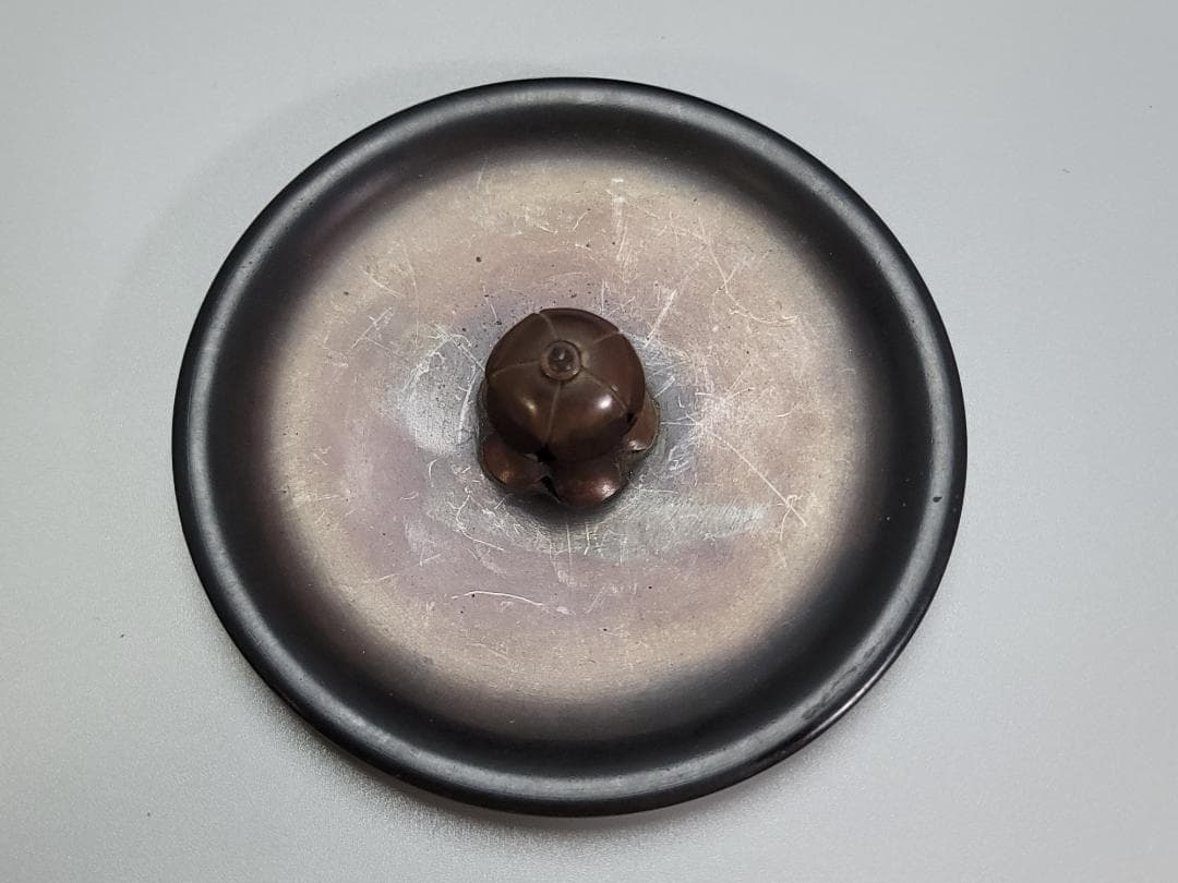 茶道具 鶴 舟引 人物紋 釜 時代物