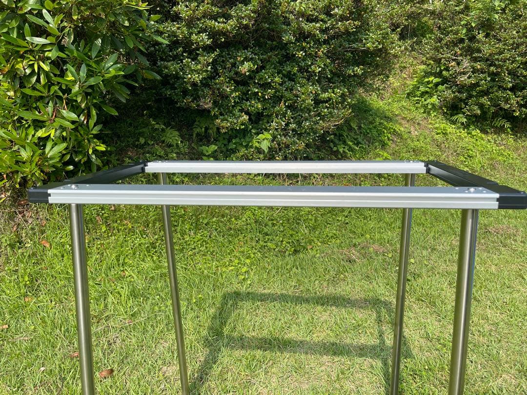 【Fa】【ケース付き】アイアングリルテーブル3ユニット+400脚セット