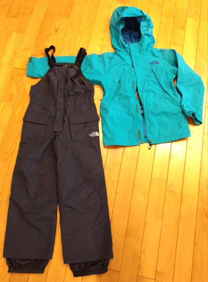 ノースフェイス　スクープジャケット、スクープビブのセット　140cm