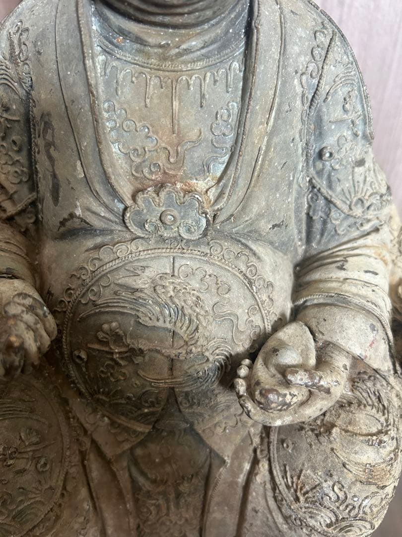 古董，財神像，（大）古銅製，清時代，重10千克