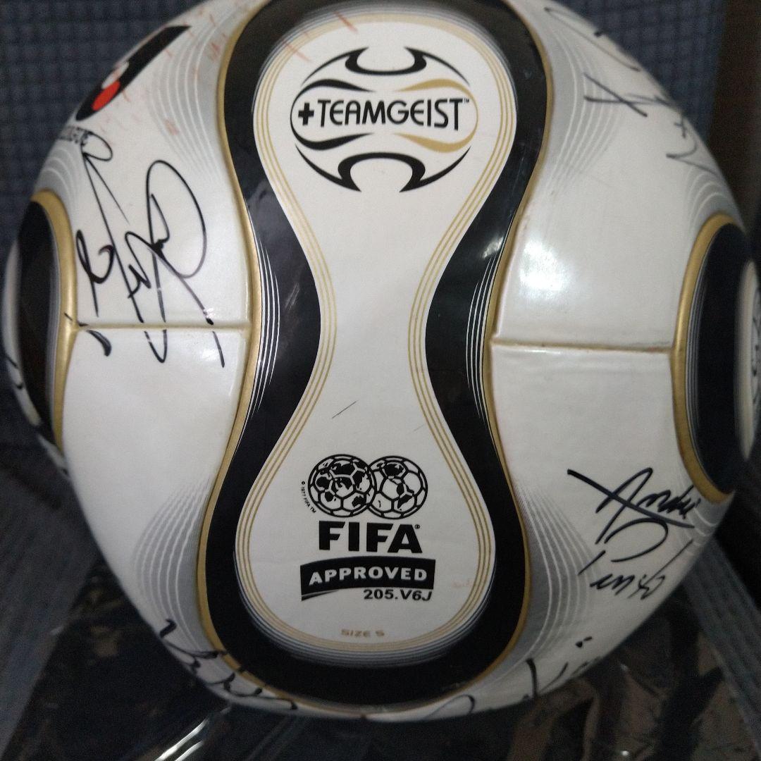 値下げ 2006年京都パープルサンガ全選手サイン入りJリーグ公式試合球 ケース付