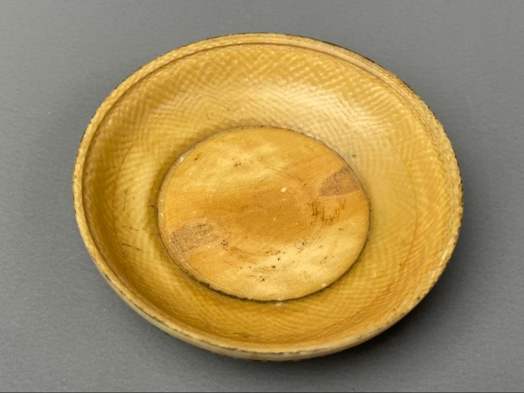 極上細密細工 龍紋 香合 天然素材 根付 小物入れ 古玩 香道具 茶道具