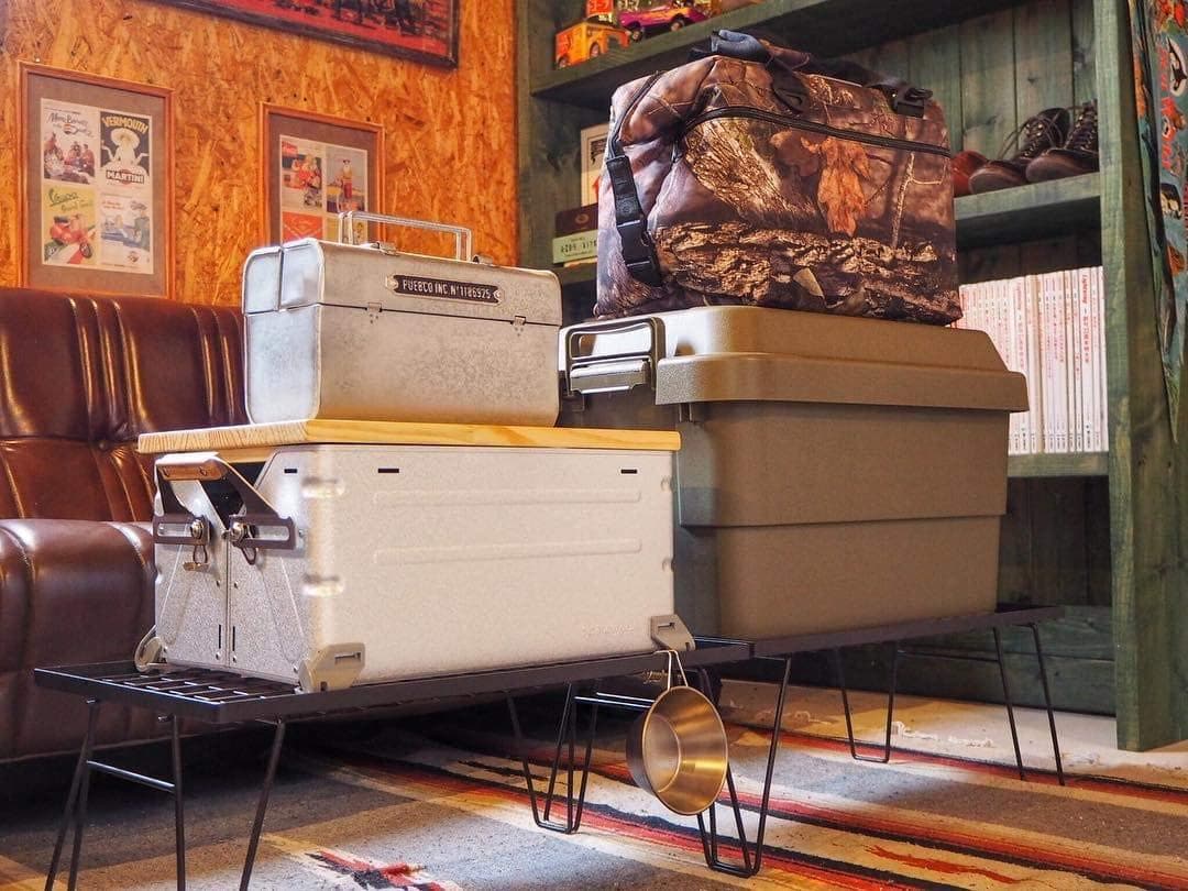 ブラック フィールドラック 3点 収納ケース キャンピングムーン