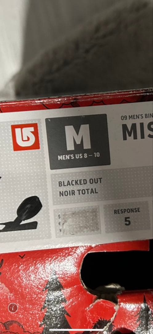 Burton Mission ビンディング M ブラック