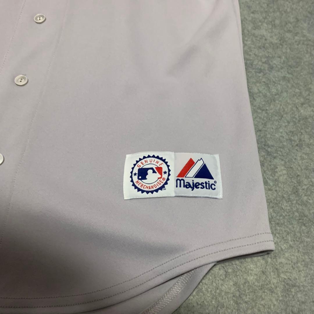 美品 90s Majestic YANKEES ヤンキース ベースボールシャツ
