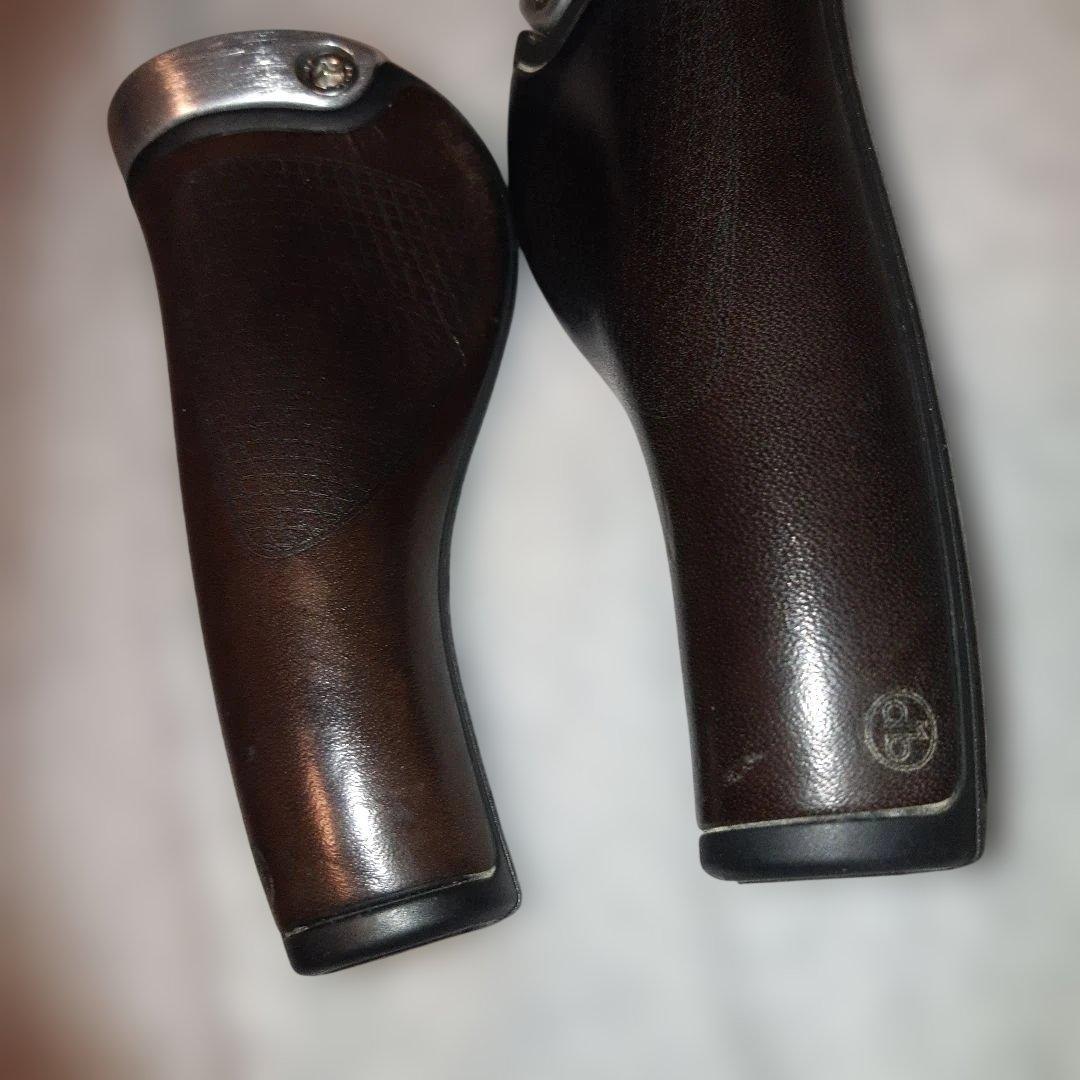 【廃盤・希少品】エルゴンGP1バイオレザーグリップラージロングブラウンブラック
