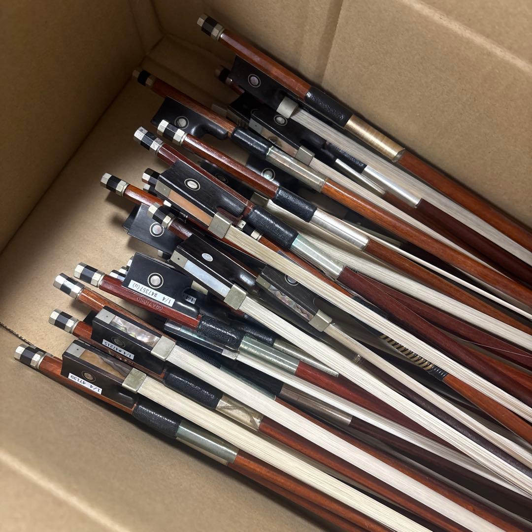 中古激安イーストマン/ウィンスターボウ他色々おまとめバイオリン用弓1/4リース品